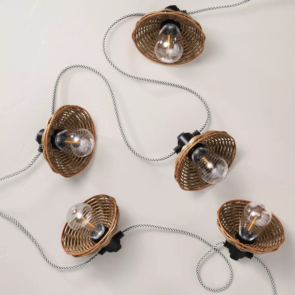 10ct LED Wired Indoor/Outdoor Shade String Lights - Hearth & Hand™ with Magnolia | Target