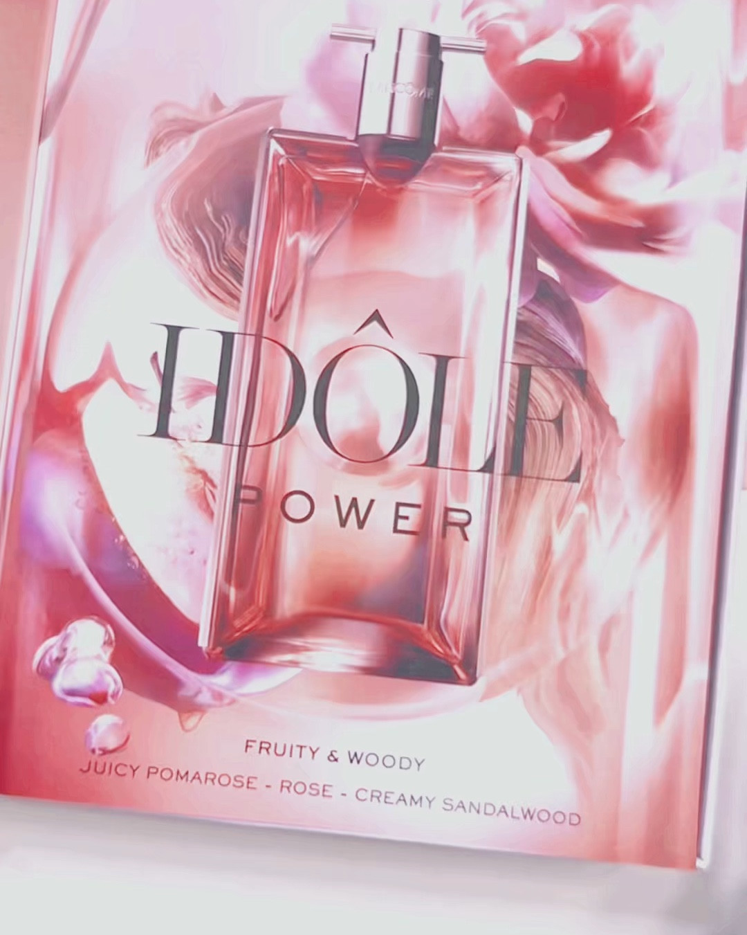 Lancôme Idôle Power - a sensual scent with a fruity and woody floral fragrance, that blends fruity pomarose reminiscent of a candied apple with creamy, vibrant sandalwood.
Warm and fruity with a long-lasting scent trail. Has notes of fresh roses, pomarose, and sandlewood create an unstoppable energy, leaving a lasting impression.
Be bold. Be fearless. Be the power you were born to be.
Apply it on your neck and wrist, as well as in the creases of your knees and elbows for a longer-lasting, stronger scent.
Lancôme Idôle Power - The fragrance of unstoppable ambition.
#fragrances #perfumetiktok #perfumecheck #perfumecollection #seductiveperfumes #perfumenotes #smellssogood #fyp"/
#FragranceLover #ScentOfTheDay #unboxingvideo
#SpringFragrance #PerfumeAddict #FragranceObsessed @Lancôme

#LTKBeauty #LTKStyleTip