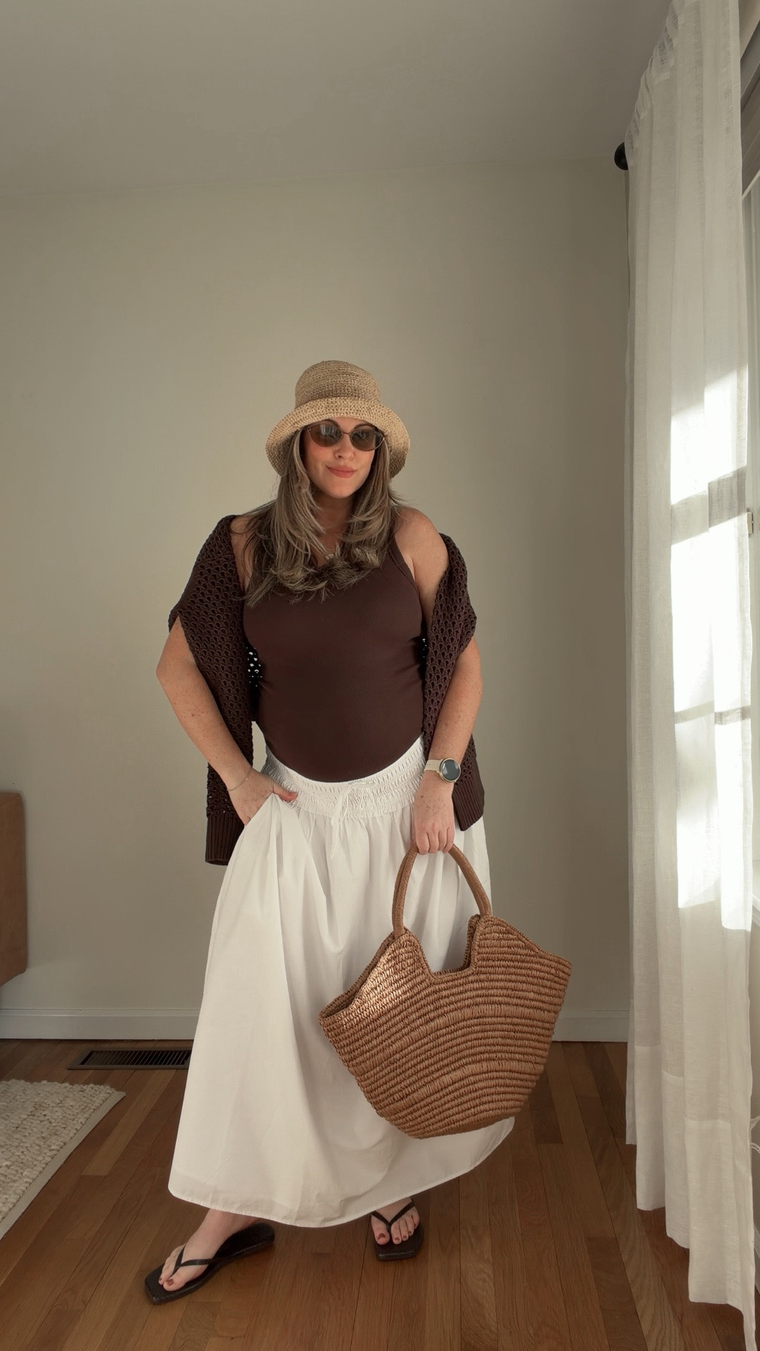 2 summer staples from the Aritzia sale. Size up 1 in the busy tank and I sized up 1 in skirt for pregnancy thru my 3rd trimester but no need if you’re not pregnant - it has plenty of stretch!

Aritzia clientele, poplin skirt, summer outfits, white skirt outfit summer, pregnancy style, bump outfits

#LTKootd #LTKBump #LTKSaleAlert