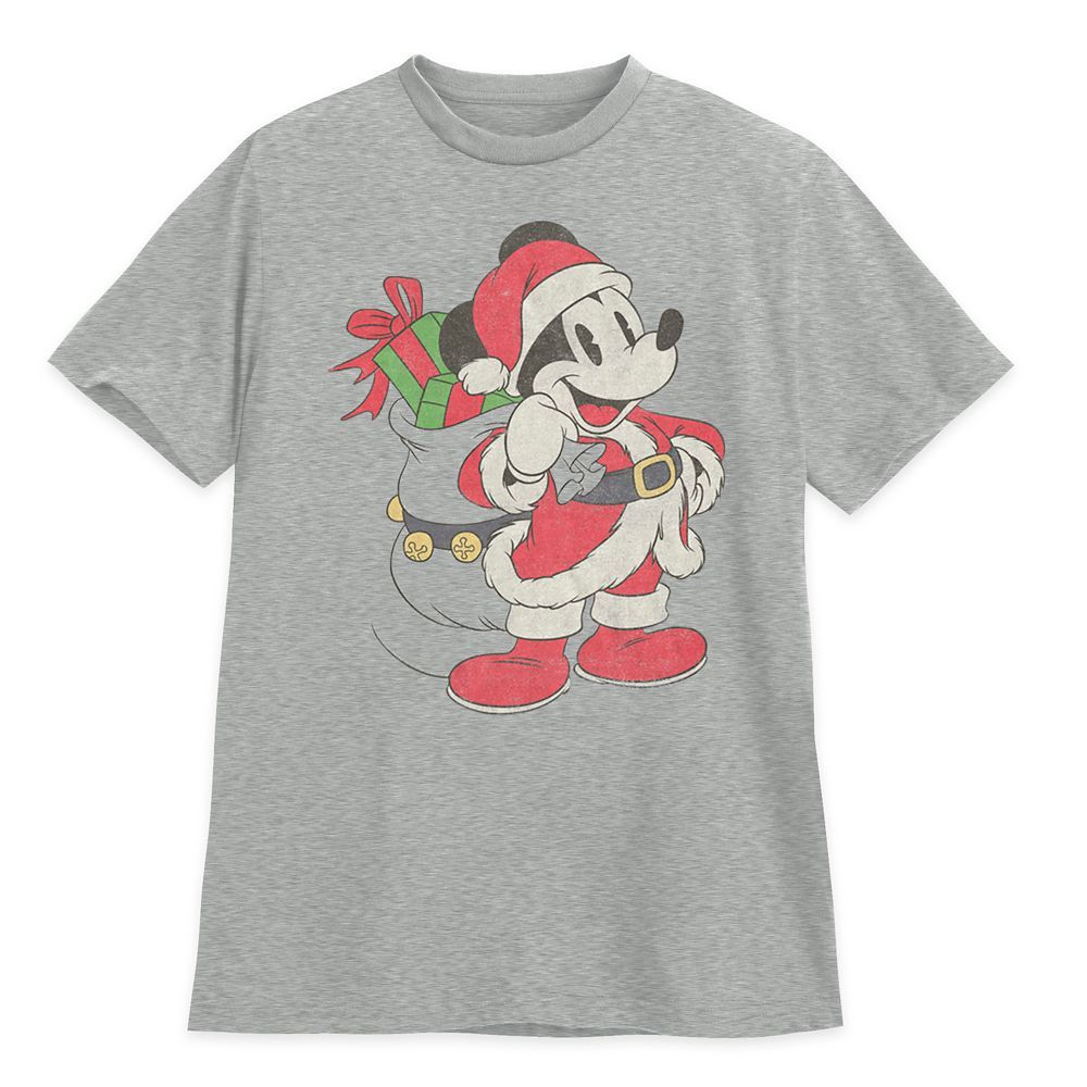 Santa Mickey Mouse Holiday T-Shirt for Adults | shopDisney | Disney Store