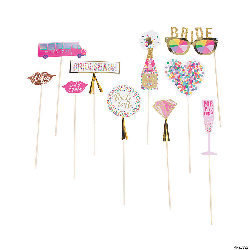 Bachelorette Bash Photo Stick Props - 10 Pc. | Oriental Trading Company
