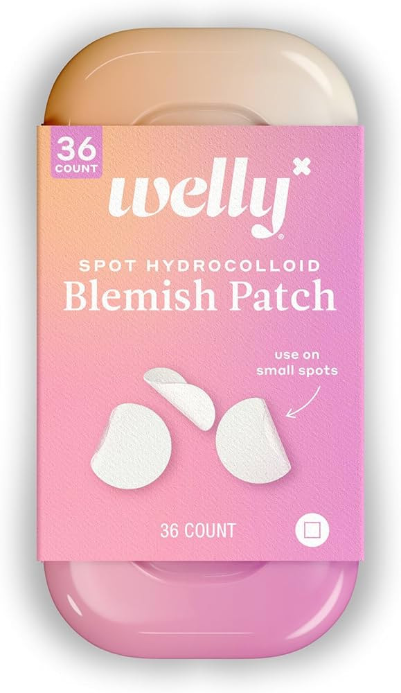 Welly Bandages - Face Savers, Hydrocolloid Acne Blemish Patch, Adhesive, Small Spot Shape, Clear ... | Amazon (US)