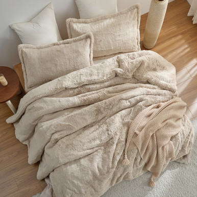 I Am Bed Serious - Coma Inducer® Oversized Comforter Set - Taupe Cream | Coma Inducer
