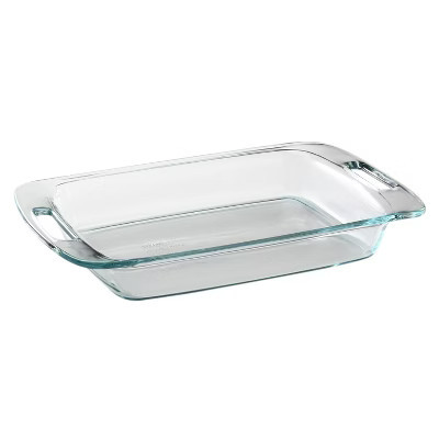 Pyrex® 3-qt Easy Grab® Rectangular Glass Baking Dish: Glass Bakeware, Dishwasher-Safe, 2-Year Warranty | Target