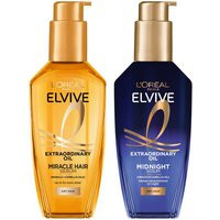 L'Oréal Paris Elvive Extraordinary Oil Nourished Hair Treatment Day and Night Routine Set for Dry Hair | Look Fantastic (UK)
