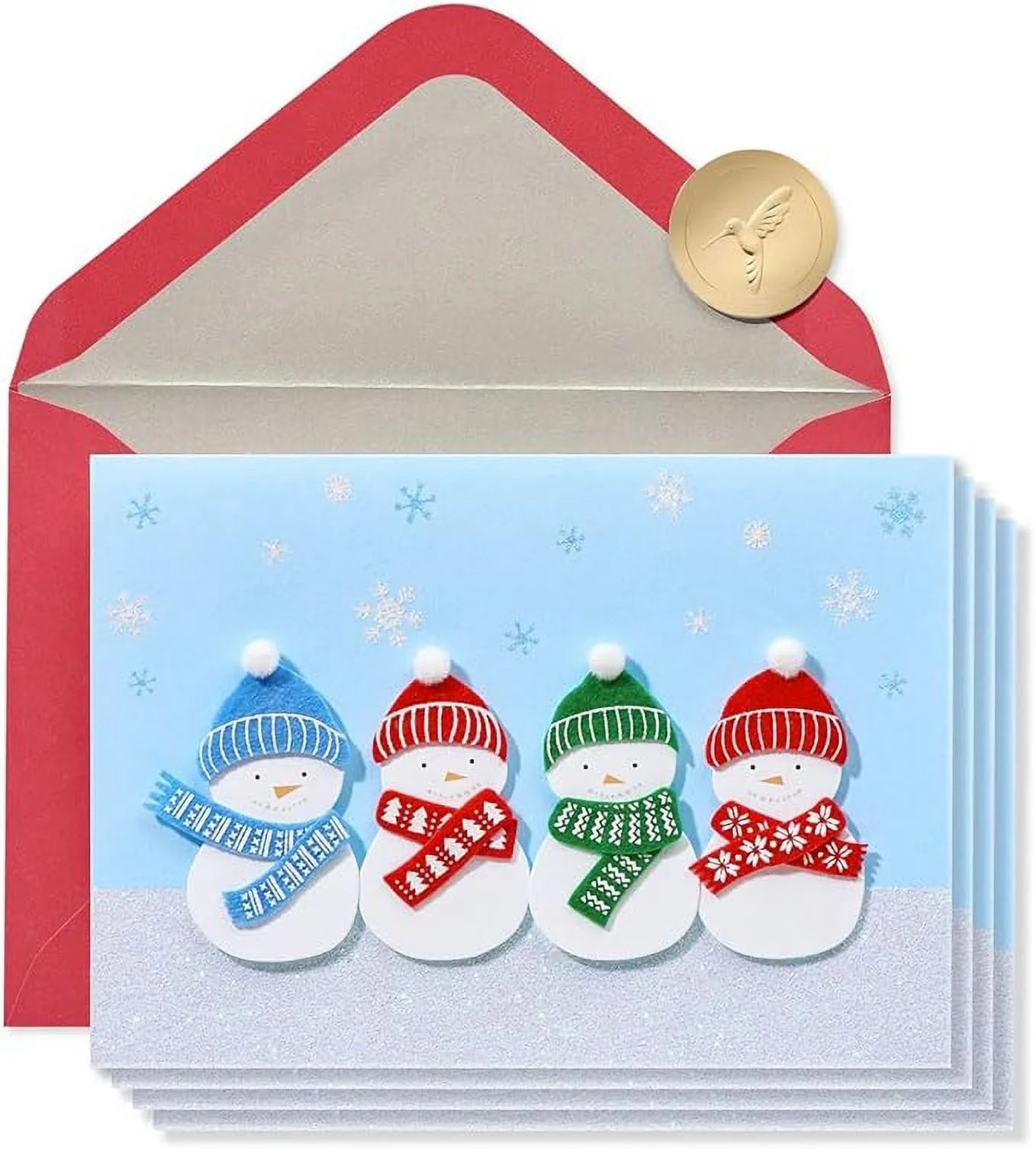 Papyrus Holiday Cards Boxed with Envelopes, Warmest Wishes, Snowmen (8-Count) - Walmart.com | Walmart (US)