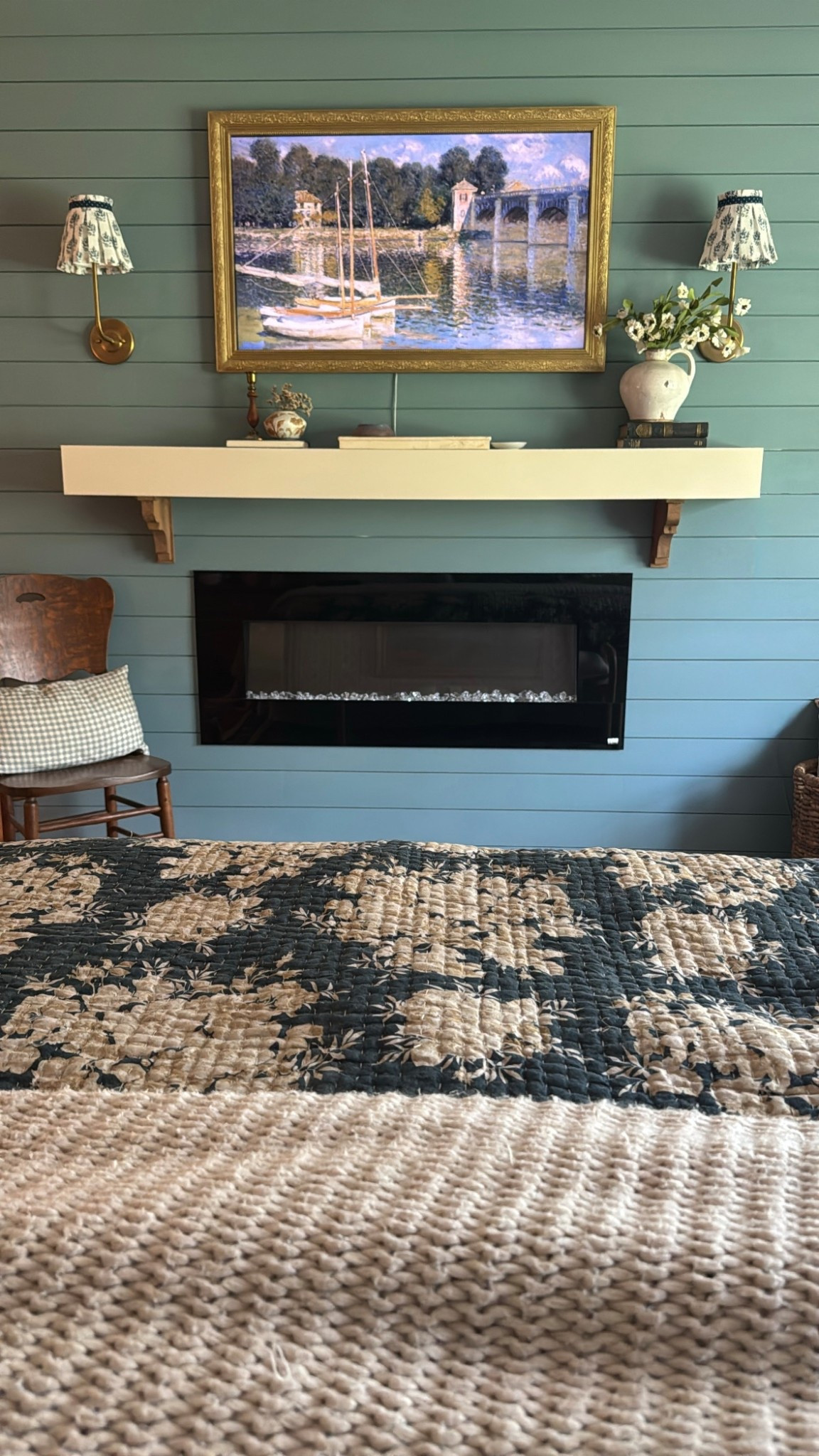 Nightstand, reversible floral quilt, chunky knit throw blanket, bedroom decor 

#LTKSeasonal #LTKSaleAlert #LTKHome