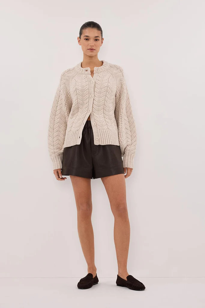 TOM CHALK CABLE KNIT CARDIGAN | DISSH