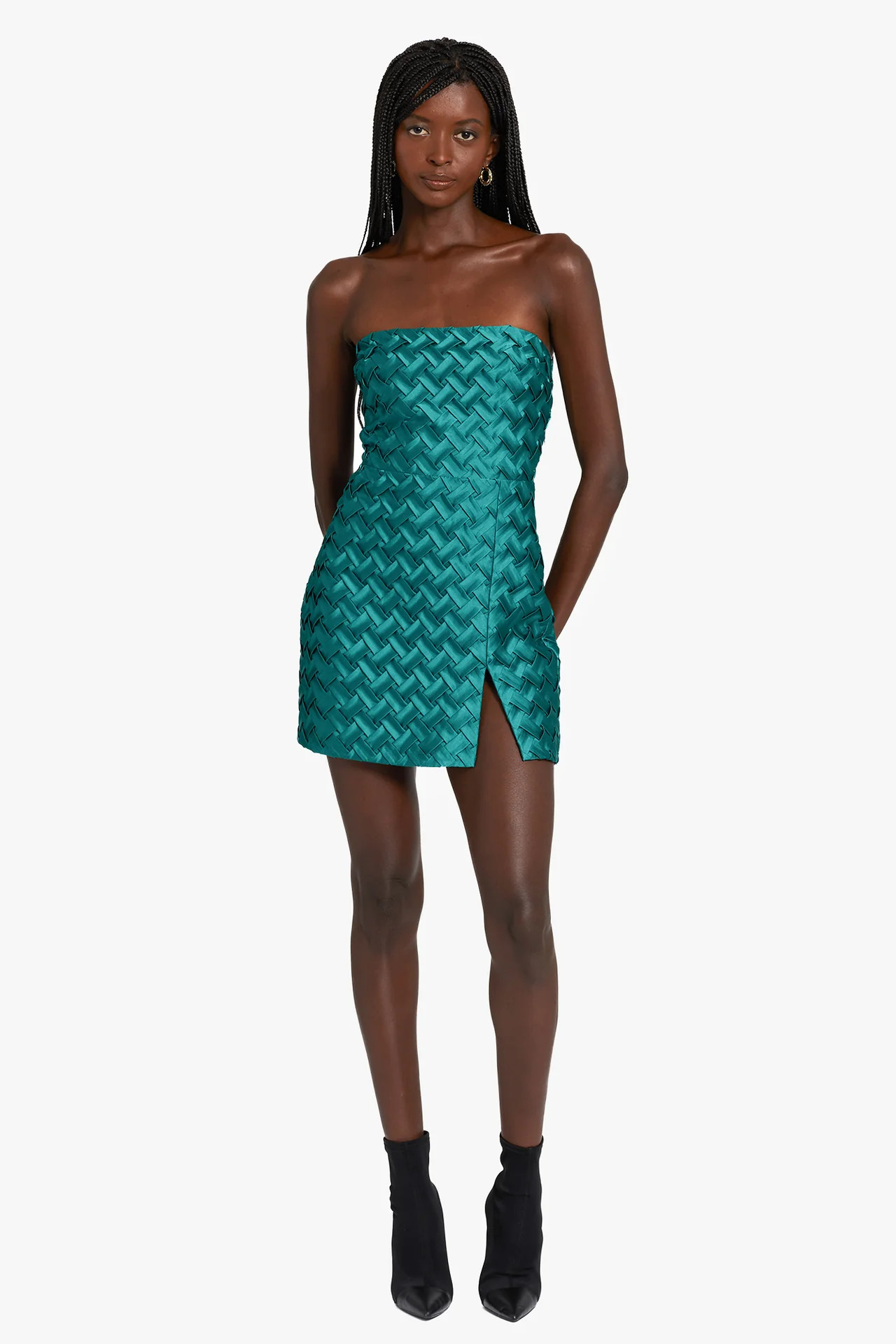 Arely Dress in Pleat | Amanda Uprichard