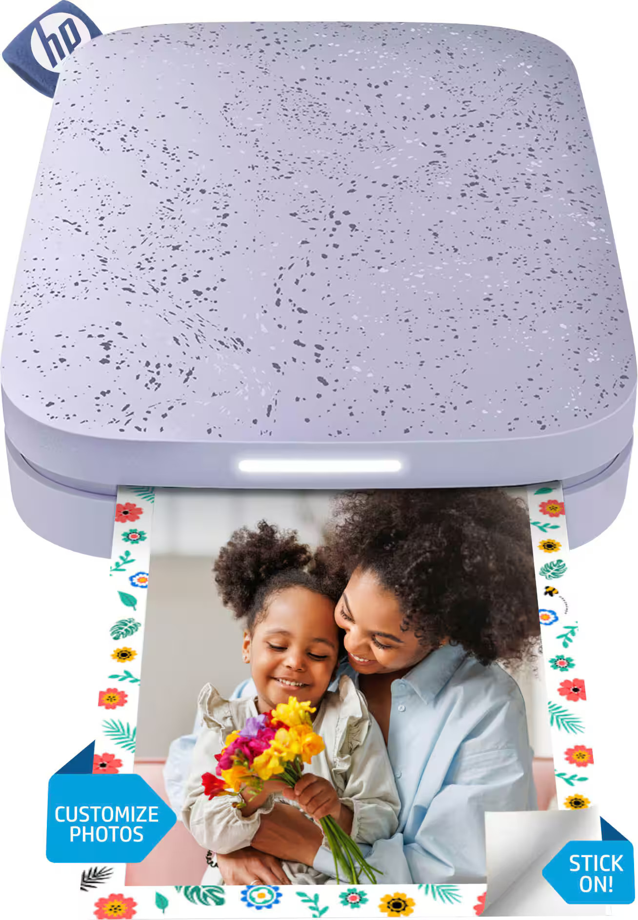 HP - Sprocket Portable 2"" x 3"" Instant Photo Printer, Prints From iOS or Android Devices - Lilac | Best Buy U.S.
