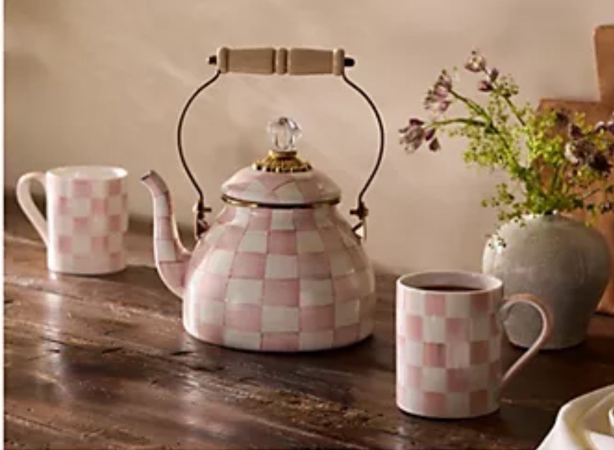 RUN 🏃🏼‍♀️ Mackenzie-Childs 2QT enamel tea kettle + mug set is on sale!

If you’ve been eyeing one of these iconic kettles, this is your sign. 👀

They almost never go on sale, and this color is SO good for spring.

Linking before they’re gone!

#LTKSaleAlert #LTKHome #LTKSeasonal