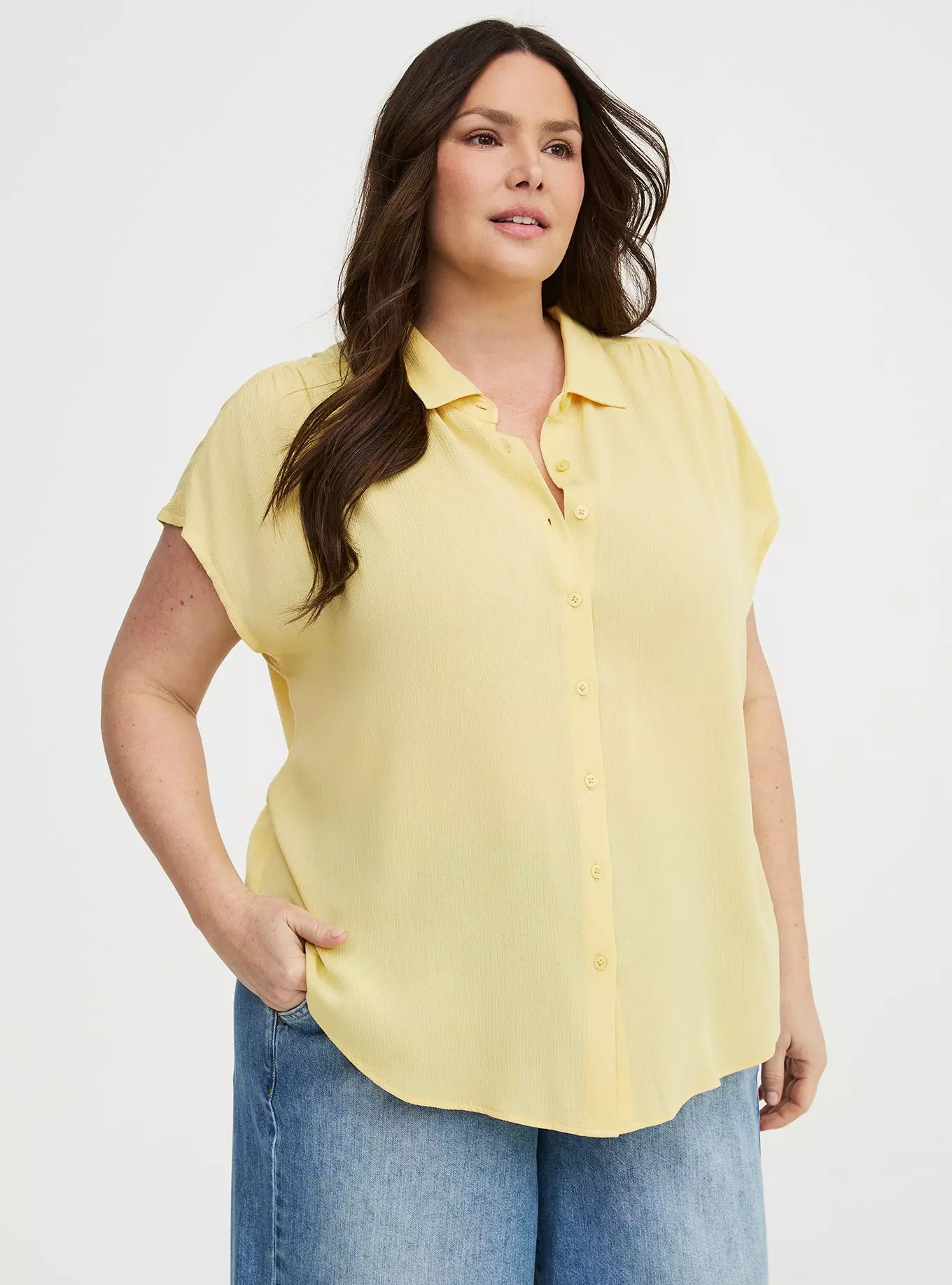 Crinkle Gauze Dolman Shirt | Torrid (US & Canada)