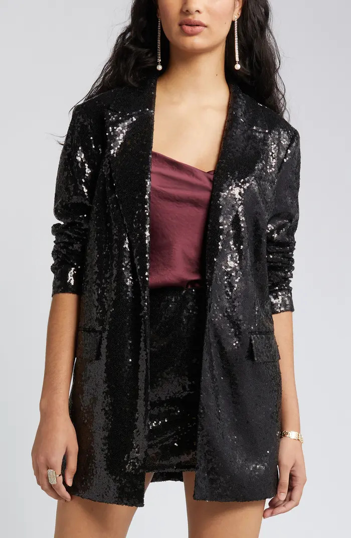 Single Breasted Sequin Blazer | Nordstrom