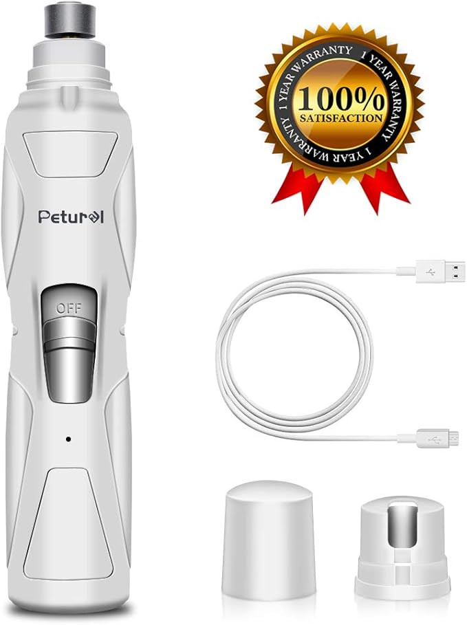Petural Dog Nail Grinder Upgraded 2 Speed Pet Nail Trimmer Gentle Painless Electric Paws Grooming... | Amazon (US)