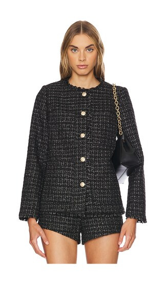 Knox Tweed Jacket in Black Multi | Revolve Clothing (Global)