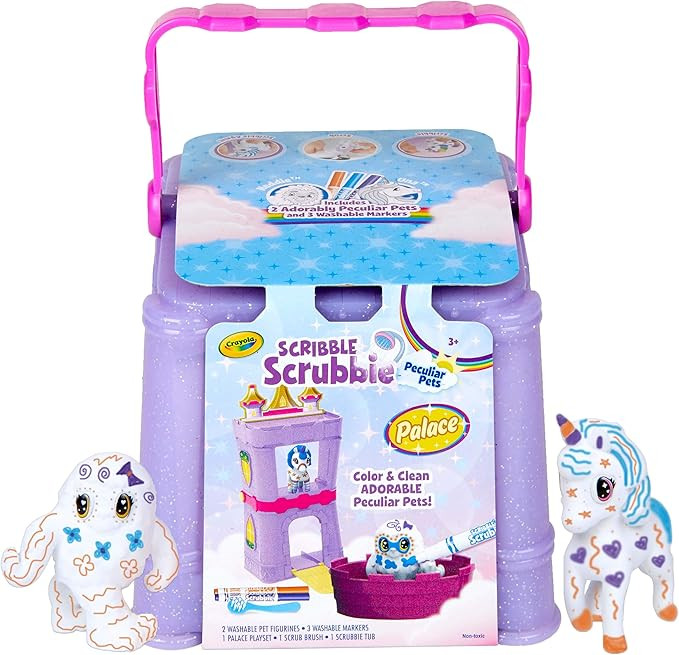 Crayola Scribble Scrubbie Peculiar Pets, Palace Playset with Unicorn and Yeti Kids Toys, Gift for... | Amazon (US)