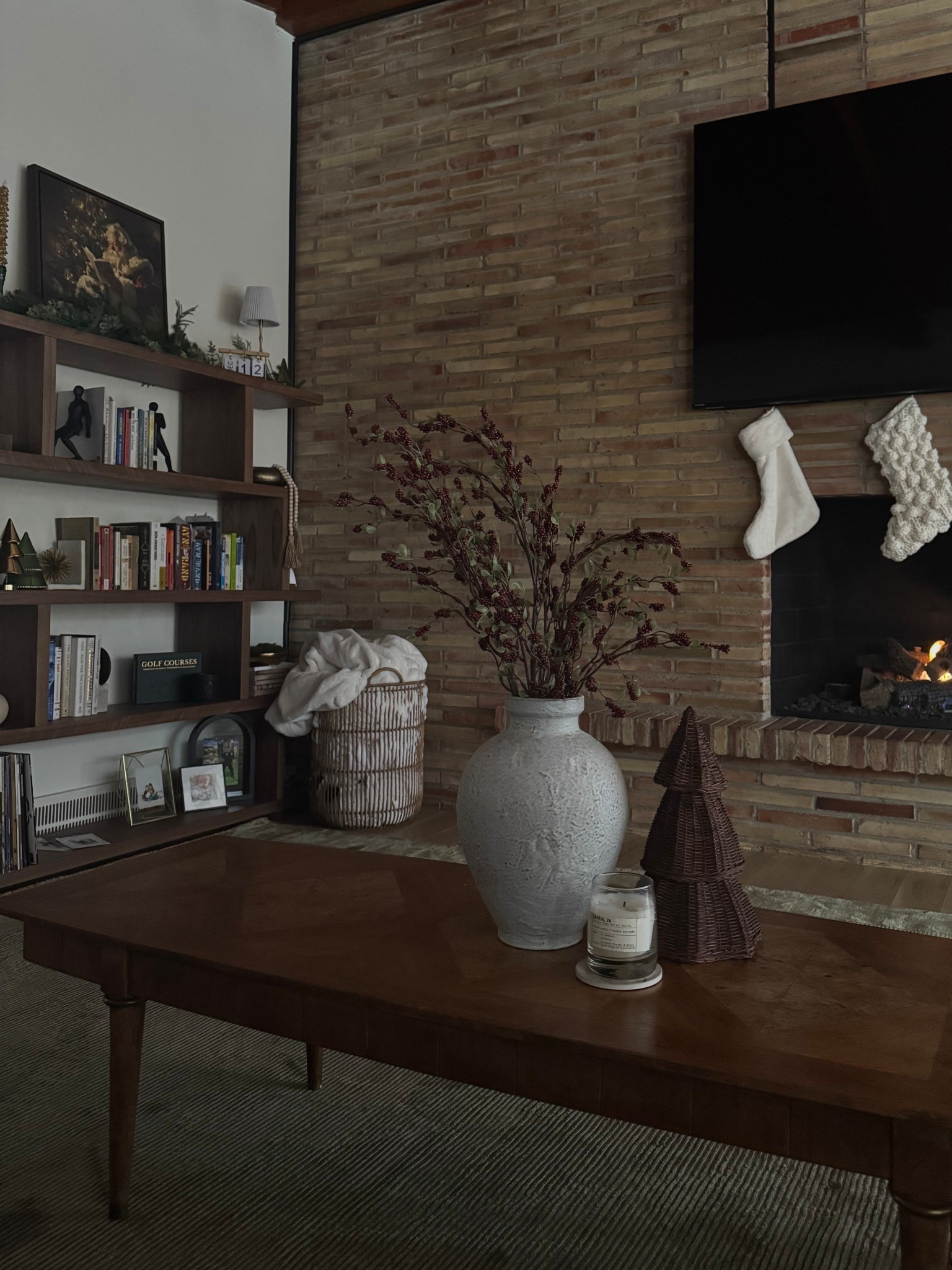 a moody cozy living room 🤍

#LTKHoliday #LTKHome #LTKU