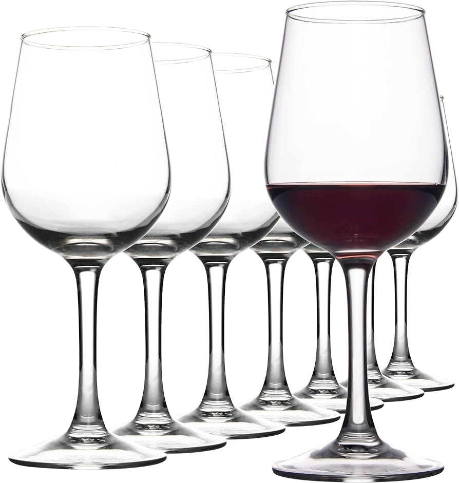 FAWLES Fully Tempered Wine Glasses, Shock Resistant Wine Glass Set for Red or White Wine, Dishwas... | Amazon (US)
