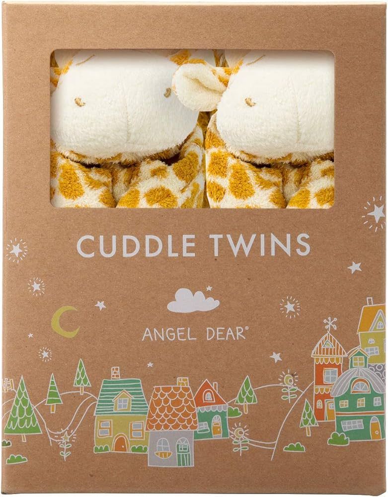 Angel Dear - Brown Giraffe, Cuddle Twins Blankie Set, 2 Count (Pack of 1) | Amazon (US)