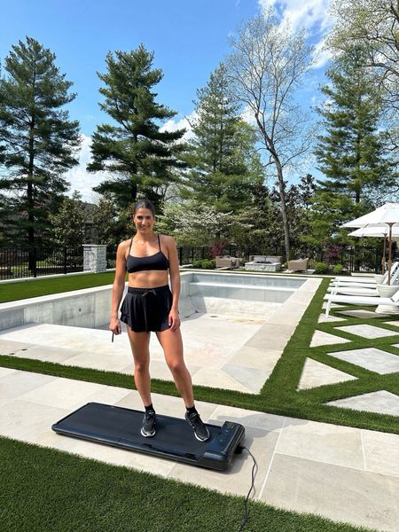 This portable walking treadmill is a great way to get your steps in!  Also linking my outfit!

Portable treadmill - walking treadmill - exercise - activewear - workout outfit - gym outfit - tennis skirt - black workout clothes 

#LTKstyletip #LTKfitness