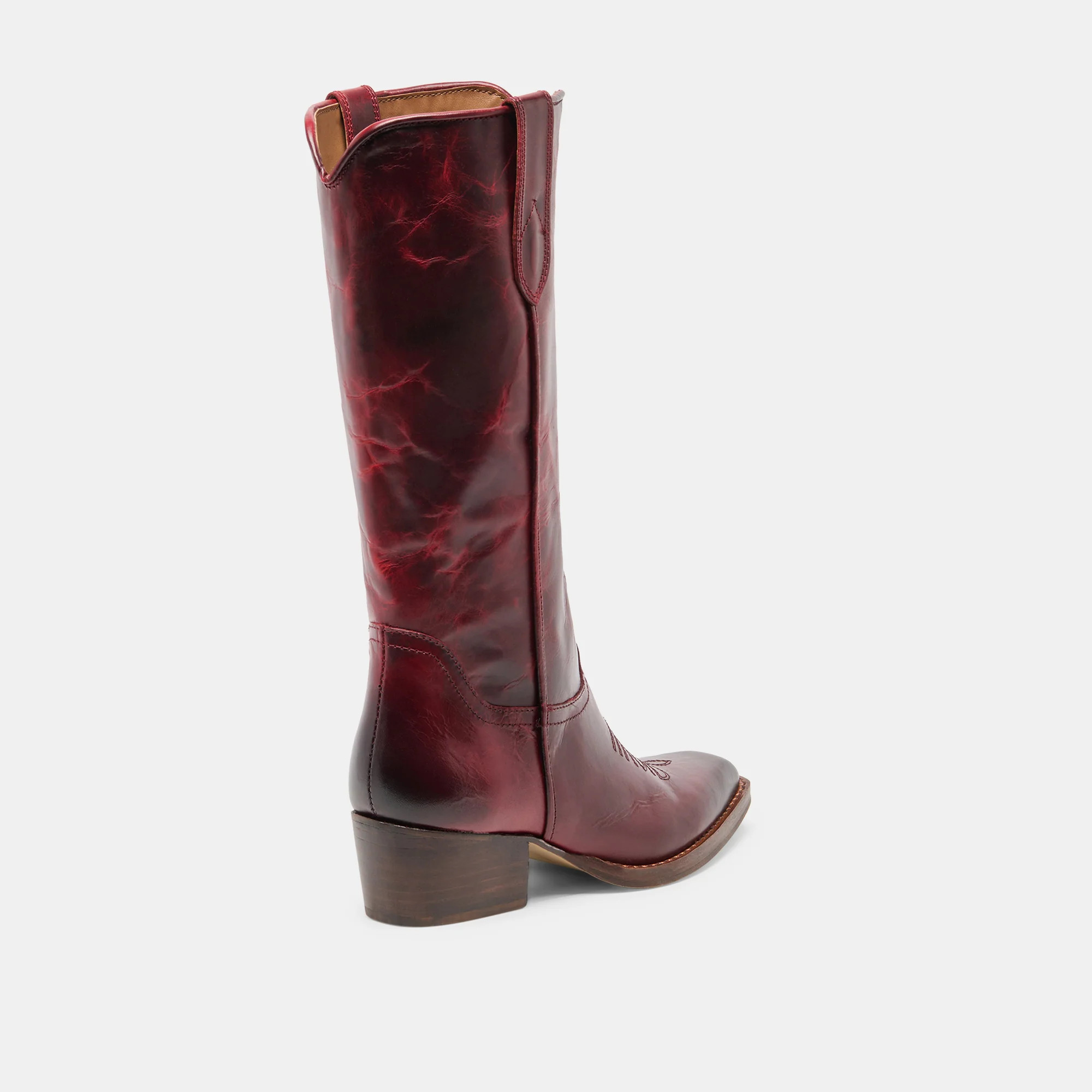 VIGLA Garnet Leather Pointed-Toe Western Boots | Dolce Vita | DolceVita.com
