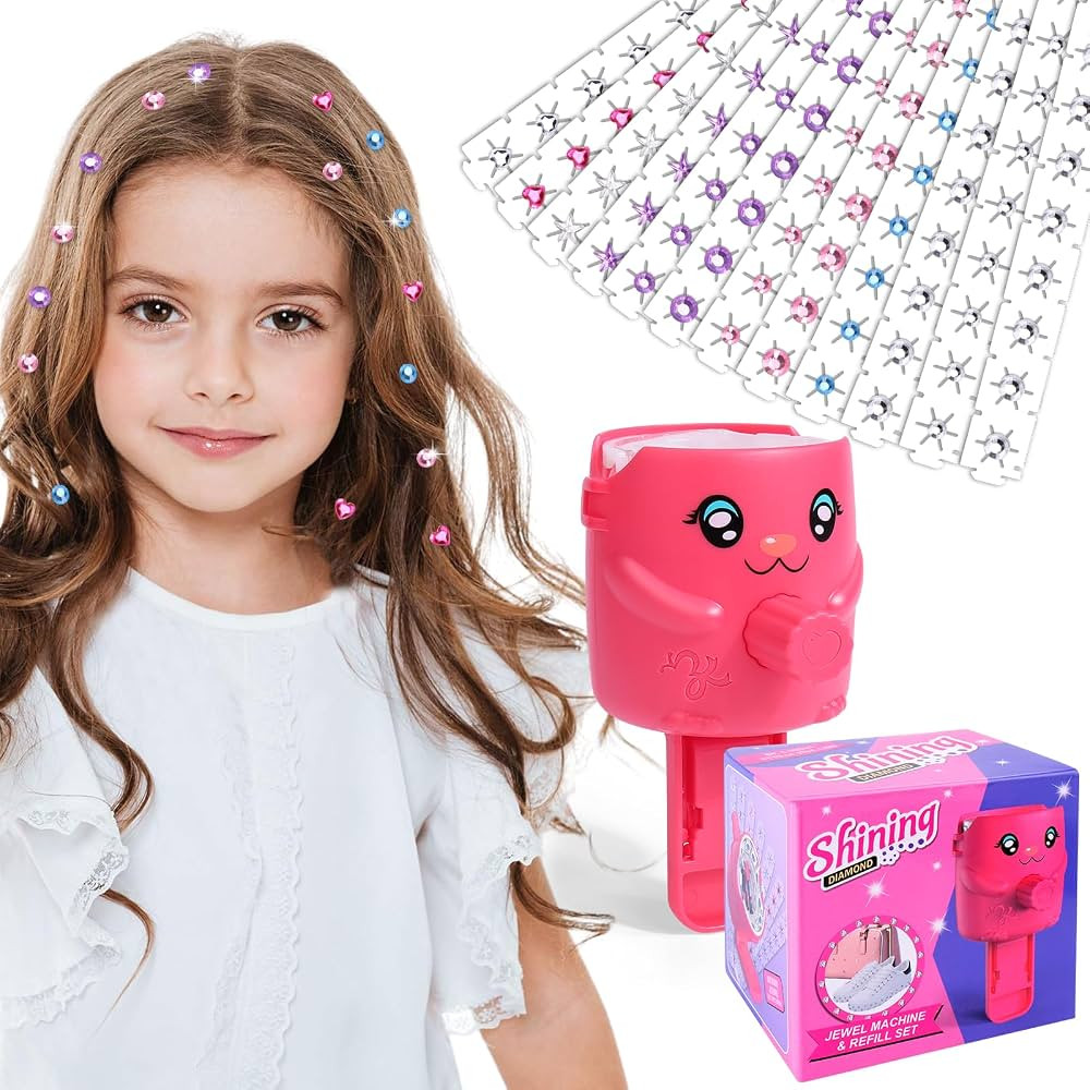 Hair Bedazzler Kit with Rhinestones - Quick and Easy Hair Glitter Machine for Women, with 10 Diff... | Amazon (US)