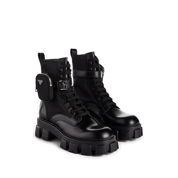 Combat boots Monolith en cuir et Re-nylon | Printemps.com (FR & UK)