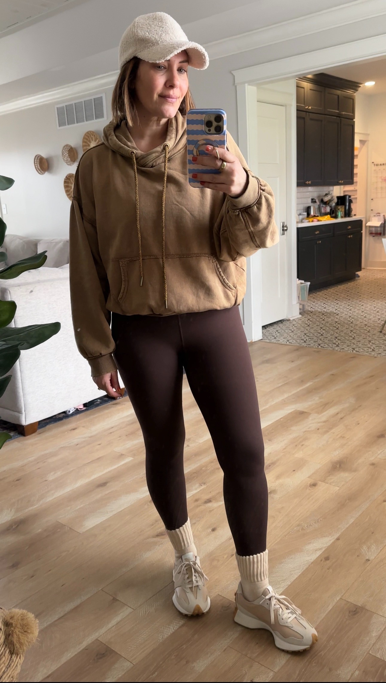 My favorite leggings for both lounging and working out! Wearing a medium.  

 #LTKdayinmylife #LTKootd #LTKOver40