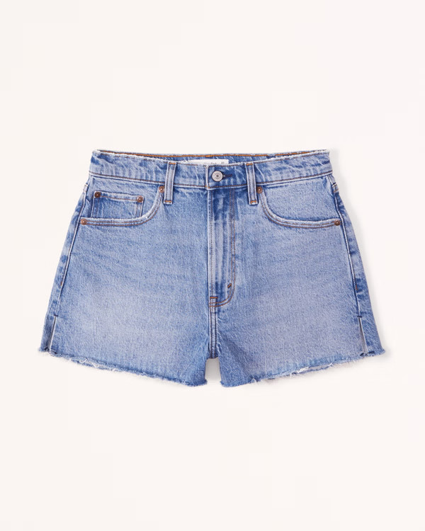 Curve Love High Rise Mom Short | Abercrombie & Fitch (US)