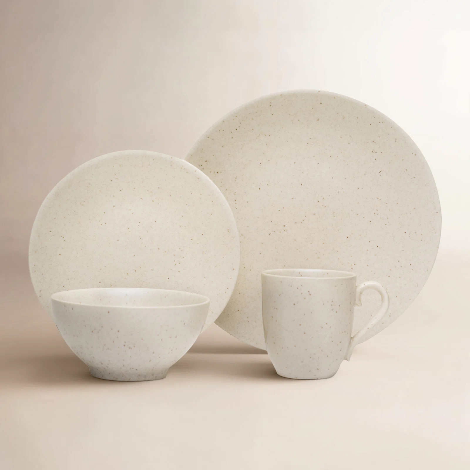 Red Vanilla Oatmeal 16 Piece Dinnerware Set, Service for 4 | Joss & Main