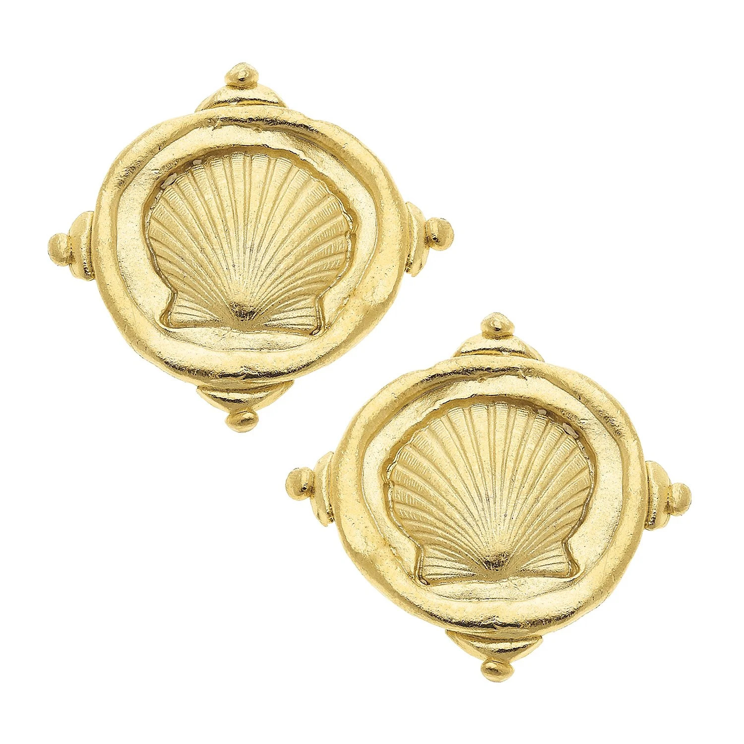 Shell Intaglio Studs | Susan Shaw