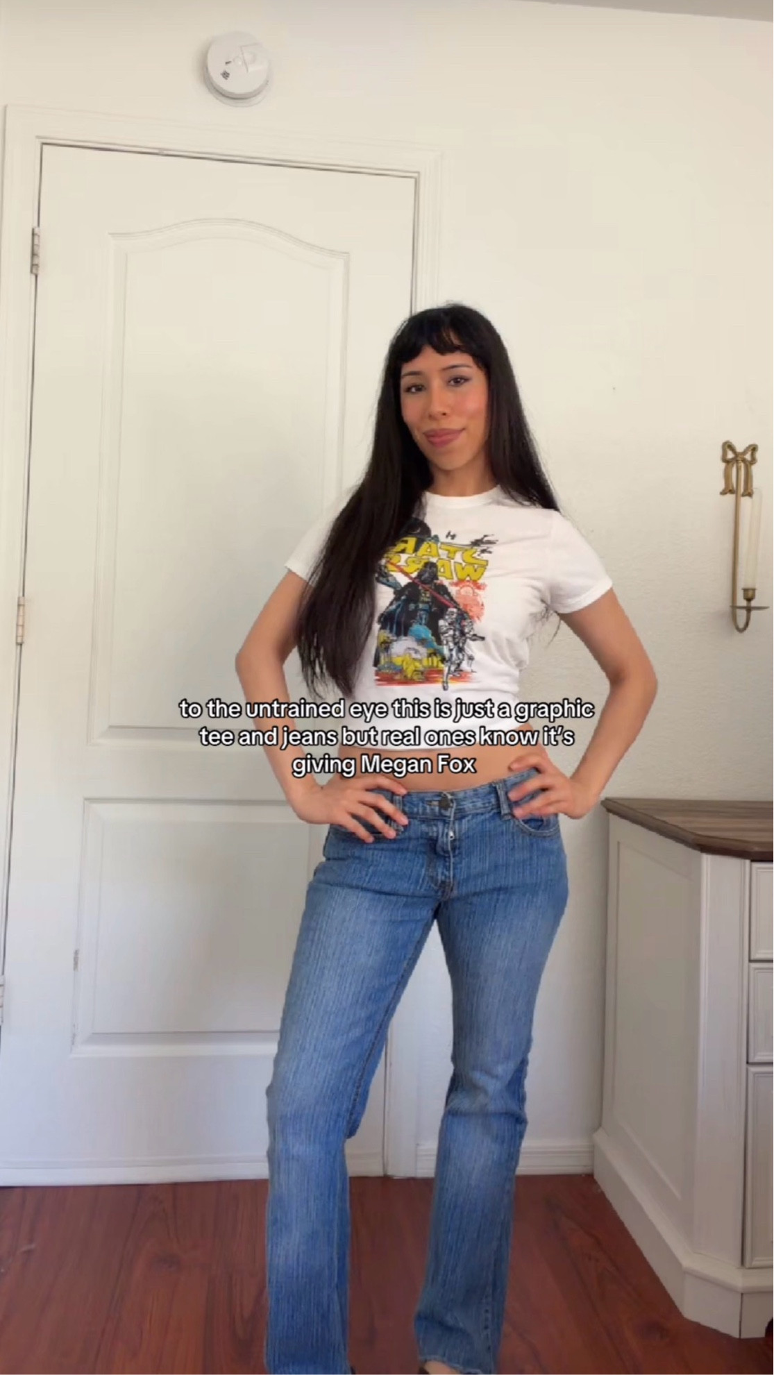 Megan Fox inspired street wear look: jeans old Brandy “Brielle 90s"