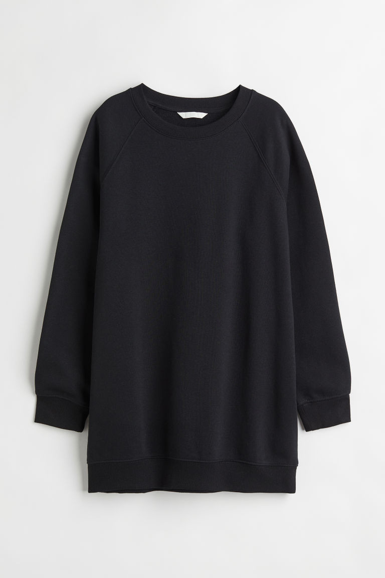 H & M - Long Sweatshirt - Black | H&M (US + CA)