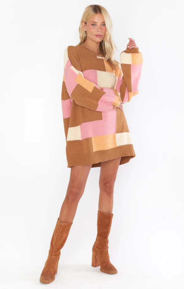 Ember Tunic Sweater ~ Uneven Patchwork Knit | Show Me Your Mumu