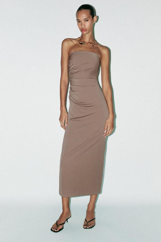 JEWEL NECKLACE MIDI DRESS | Zara US