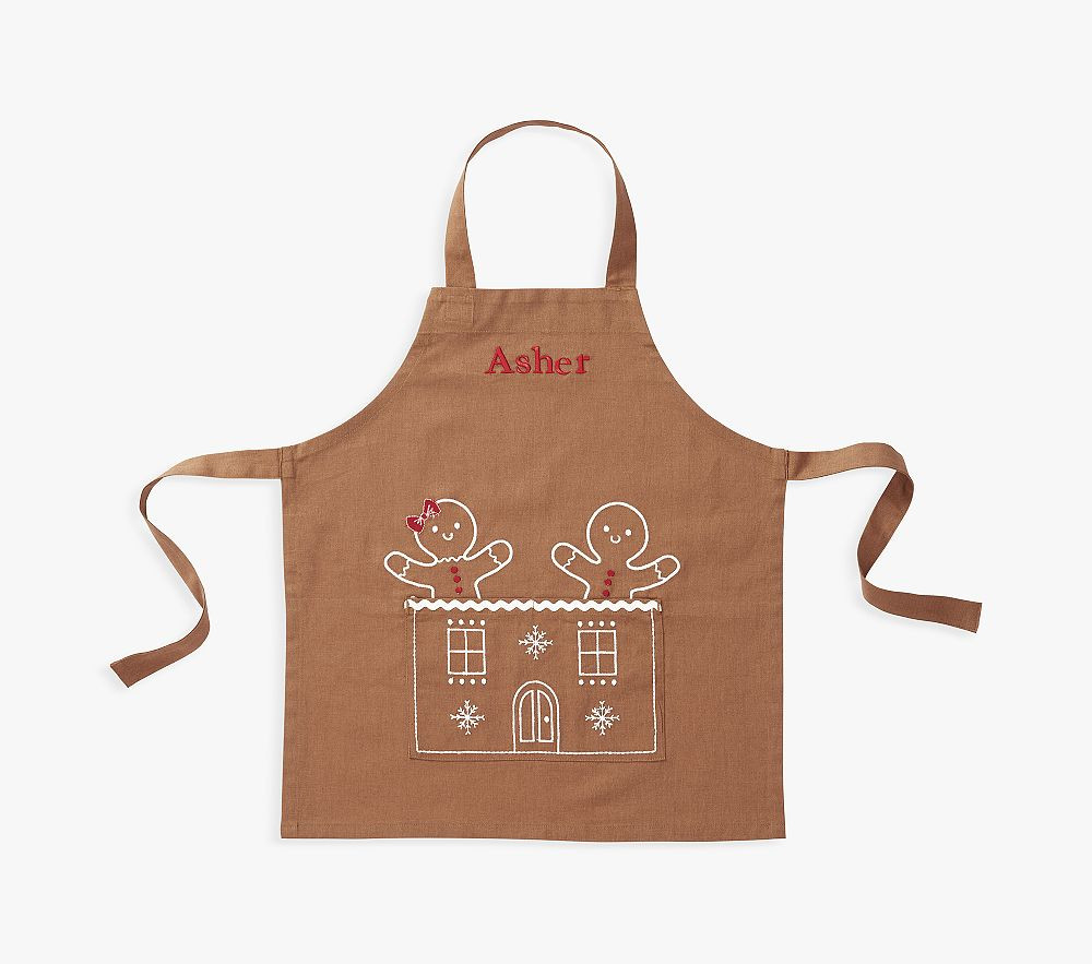 Gingerbread Kid's Apron | Pottery Barn Kids