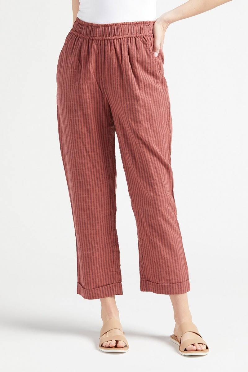 SUNDRY Stripe Summer Trouser | EVEREVE | Evereve