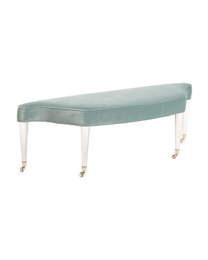 58x20x18 Pretty Inconspicuous Bench With Acrylic Legs | Chairs & Seating | Marshalls | Marshalls