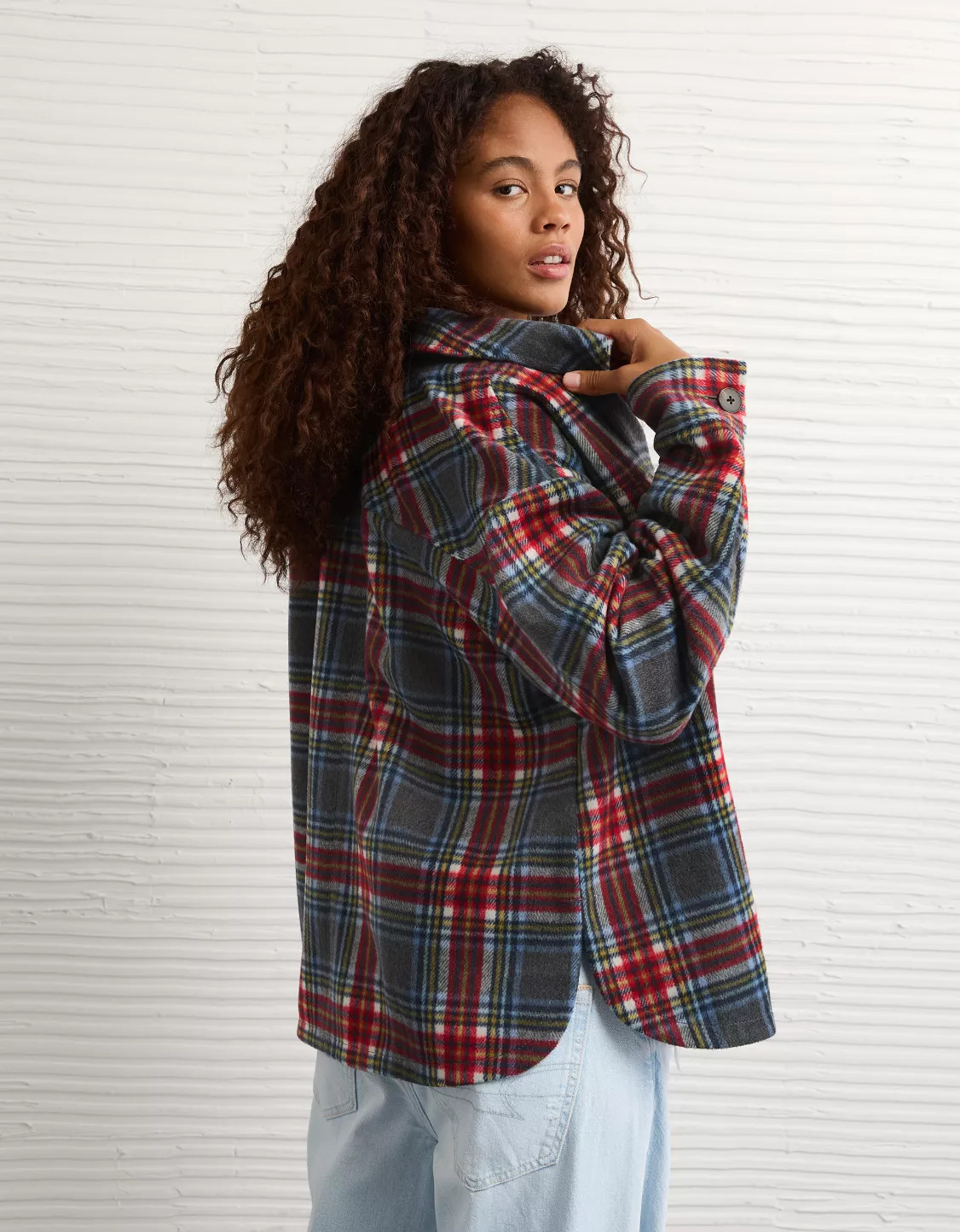 AE Oversized Plaid Shacket | American Eagle Outfitters (US & CA)