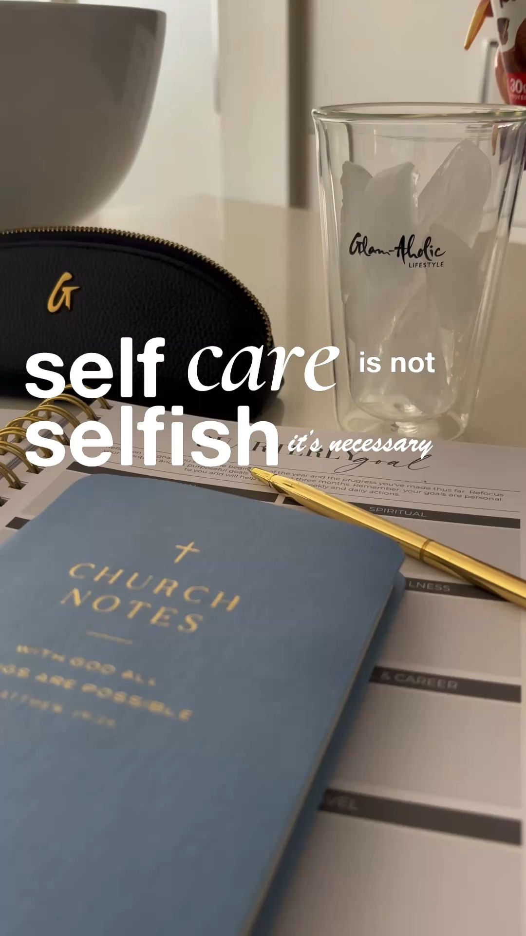 Taking care of me has become non-negotiable.

I learned a while ago that I can’t pour from an empty cup, so now I’m intentional about creating moments in my day to reset, slow down, and get back aligned.

This is what that looks like for me… staying organized, writing things out, and actually making time for myself so I’m not running on empty.

If you’ve been feeling overwhelmed, burnt out, or like you’re doing everything for everyone else, this is your reminder to pour into you first. 

I linked a few of my go-to pieces that help me stay grounded and organized, from my favorite planner to my everyday tumbler and pouch.

Save this for your next reset day.


#LTKdayinmylife #LTKselfcare #LTKvlog