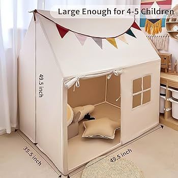 Kids Tent Indoor & Outdoor Toddler Tent Kids Play Tent Large Kids Playhouse Tent Toys with Pennan... | Amazon (US)