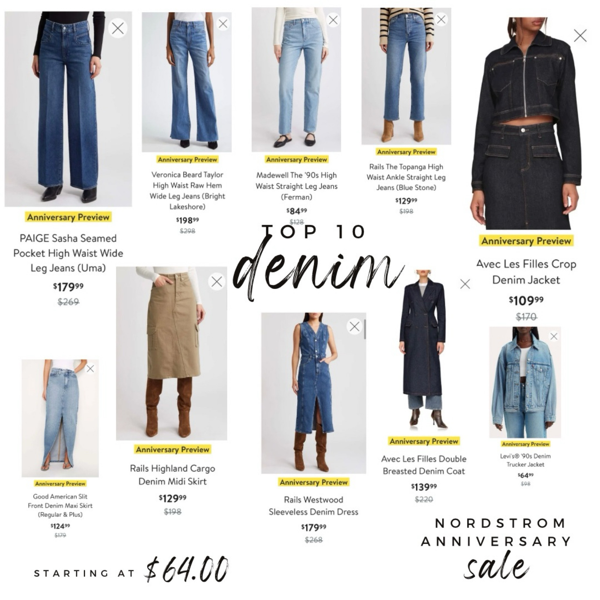 My Top 10 denim picks for the #NSale 

#LTKsalealert #LTKSeasonal