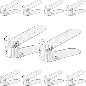 PureSprout Shoe Slot Organizer,Adjustable Shoe Stacker for a Pair of Shoes,Shoe Holder Space Save... | Amazon (US)