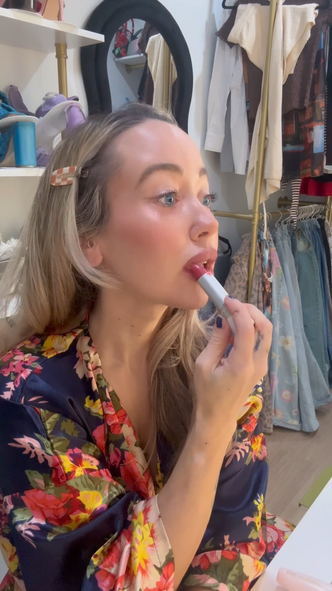 grwm to start the week 🫶🏼 these two lipstick shades have my heart right now - Pink Quartz & Sheer Perfection. Tip - use the pinky shade on outer corners and blend nude into center.  #fallmakeup #mua #cleanbeauty

#LTKStyleTip #LTKBeauty