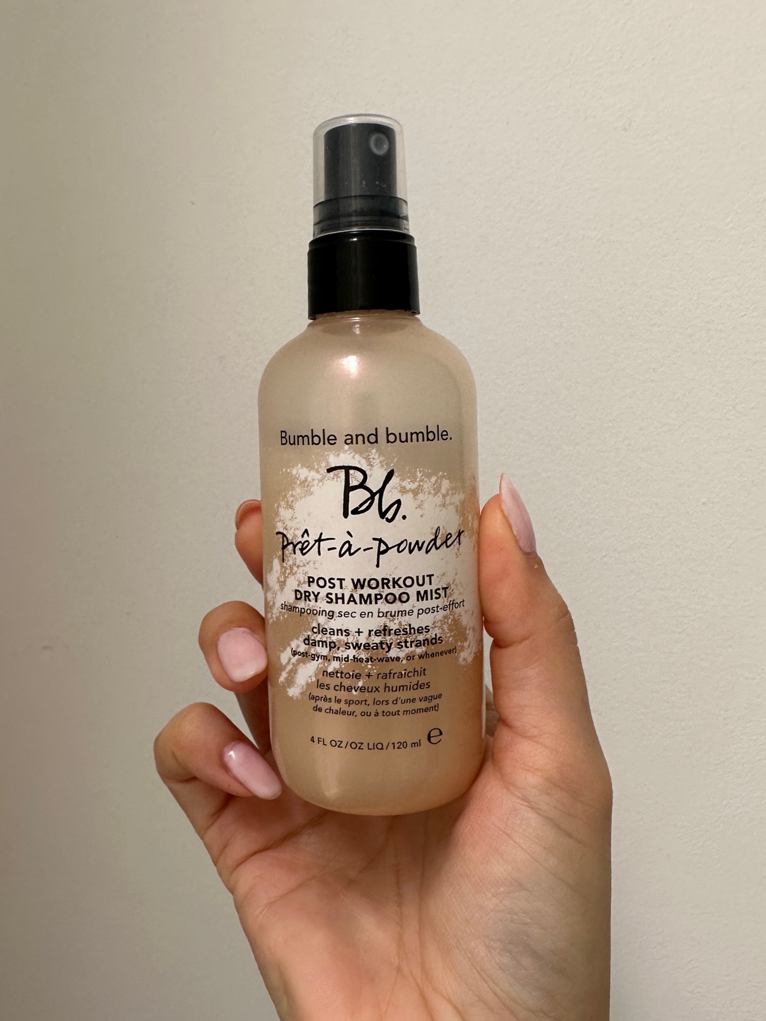 Post workout dry shampoo 