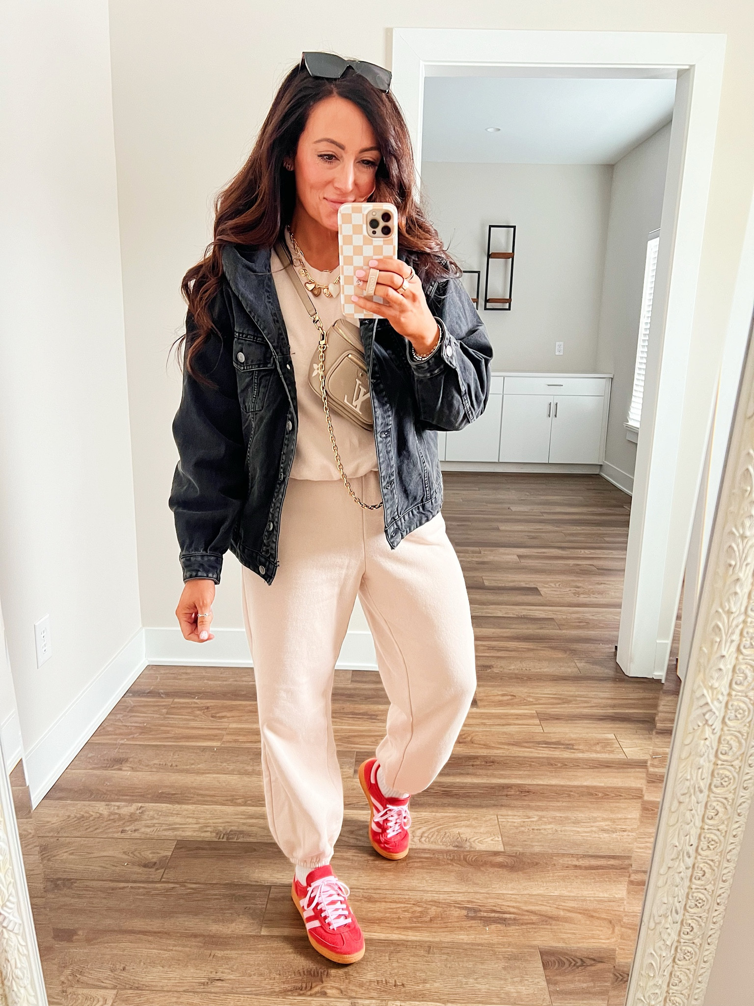 • small jacket 
• medium top
• medium pants 
• sneakers run big 

#LTKStyleTip #LTKFindsUnder50 #LTKOver40