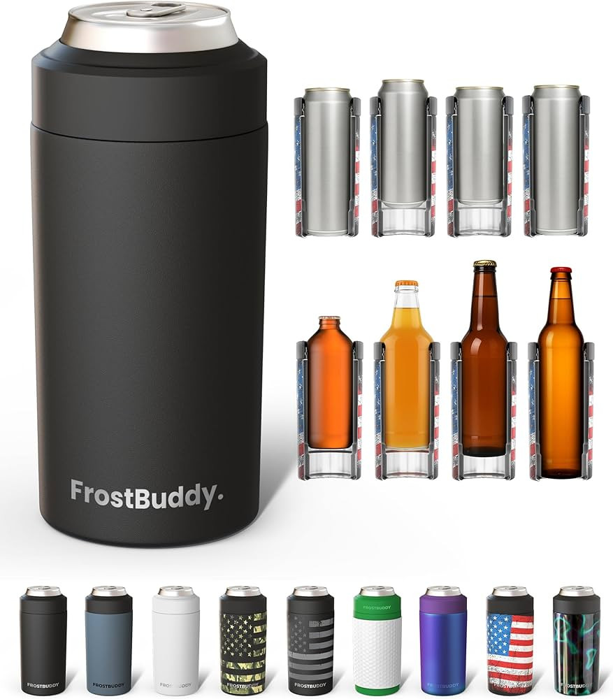 Frost Buddy Universal Can Cooler - Fits All - For Regular 12 & 16 oz or Slim-Size Bottles - Insul... | Amazon (US)