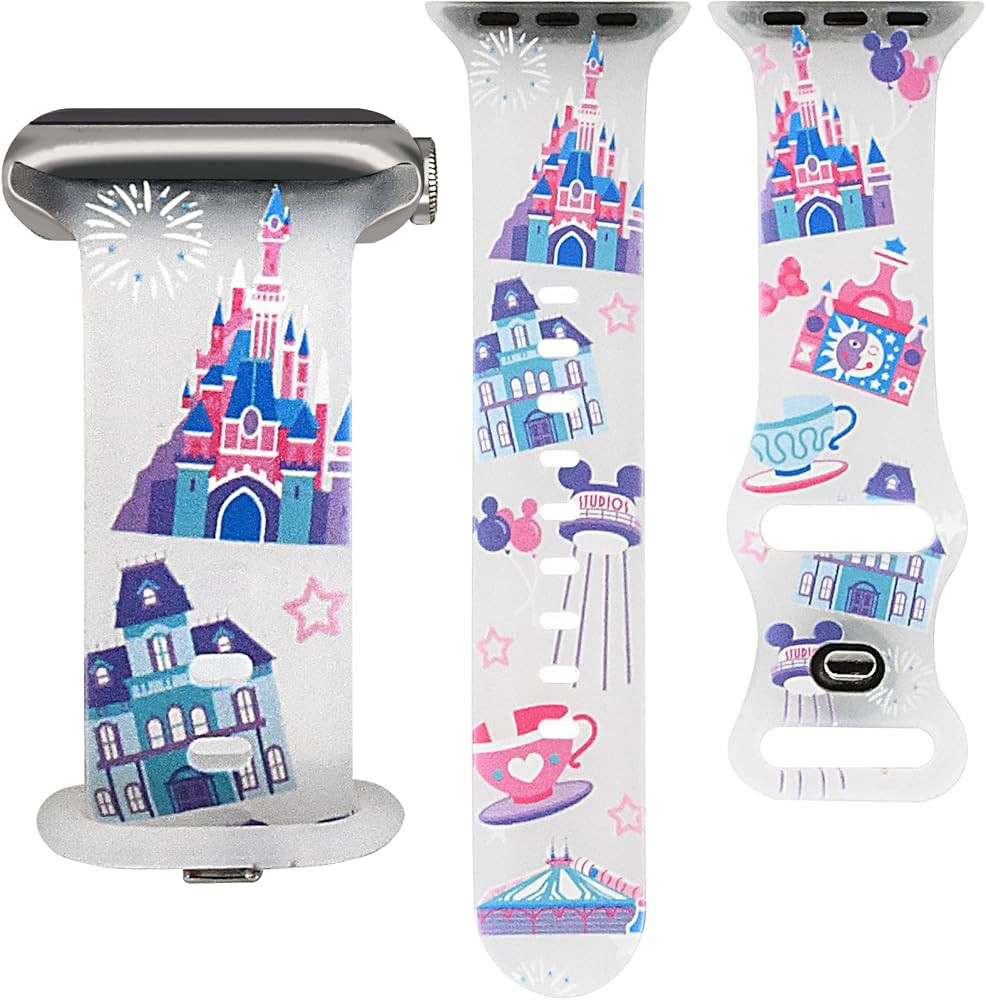 Cartoon Strap for Apple Watch Bands Series 11 10 9 8 7 6 5 4 3 SE SE2 SE3 for Women, Cute Soft Si... | Amazon (US)