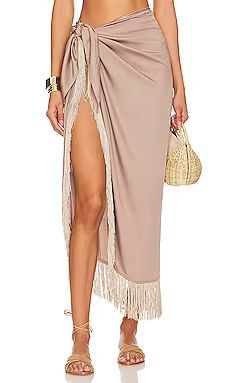 SIMKHAI Clemmy Sarong in Driftwood from Revolve.com | Revolve Clothing (Global)