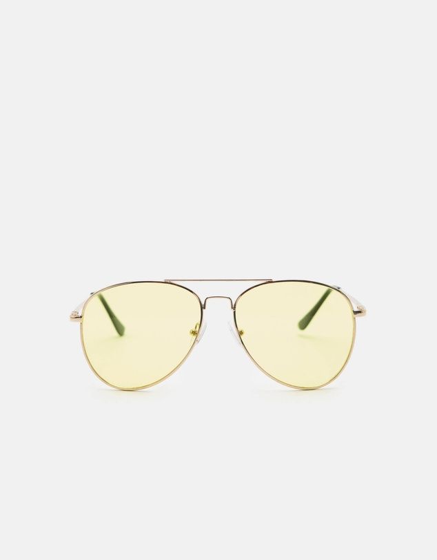 Aviator Sunglasses With Yellow Lenses | THE ICONIC (AU & NZ)